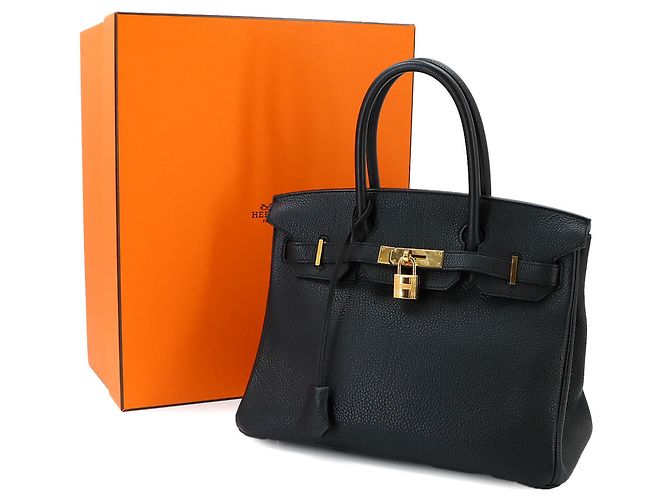 Hermès Borsa Hermes Birkin 30 in pelle Togo nera Nero - vista 2