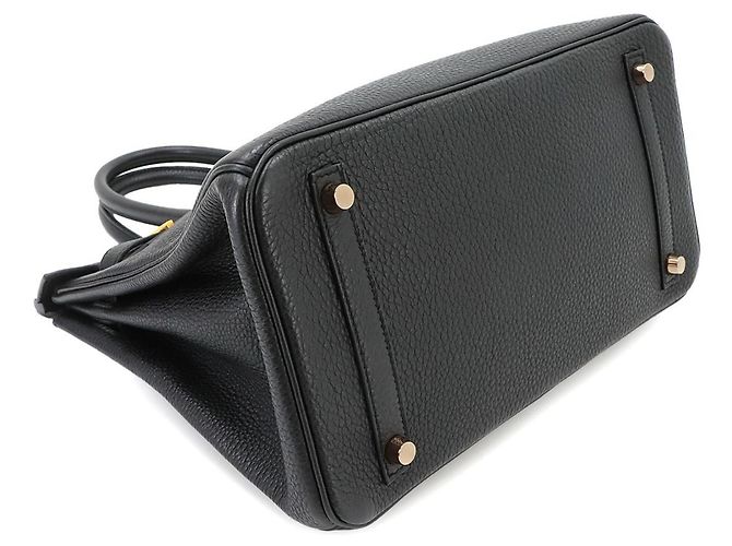 Hermès Borsa Hermes Birkin 30 in pelle Togo nera Nero - vista 5
