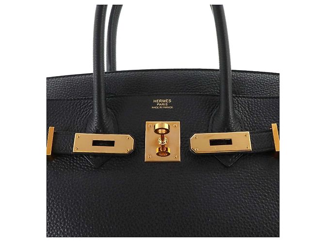 Hermès Borsa Hermes Birkin 30 in pelle Togo nera Nero - vista 8