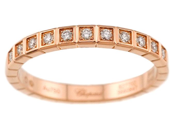Anillo Chopard Ice Cube 1 en oro rosa 18K - vista 2