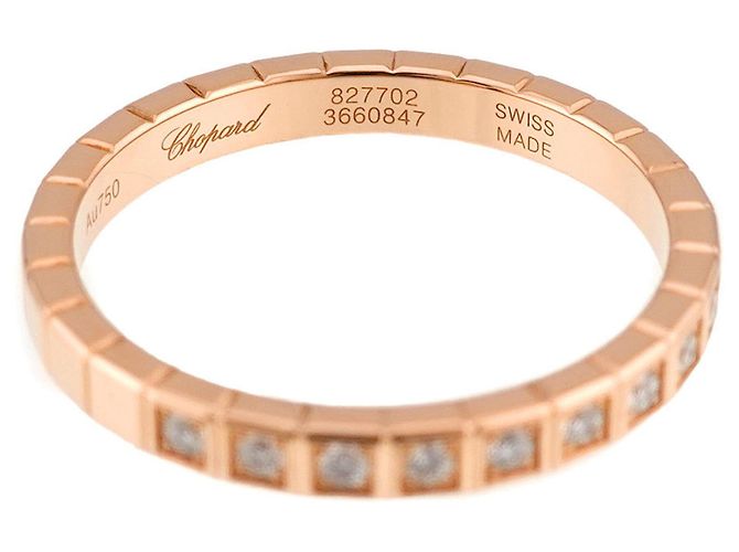Anillo Chopard Ice Cube 1 en oro rosa 18K - vista 3