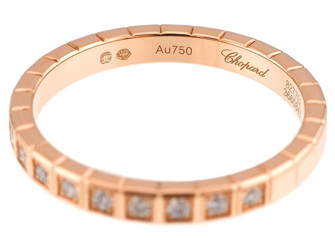 Anillo Chopard Ice Cube 1 en oro rosa 18K - vista 4