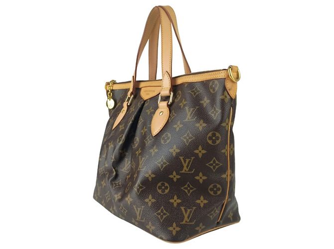 Borsa Louis Vuitton Monogram Palermo PM Marrone - vista 2