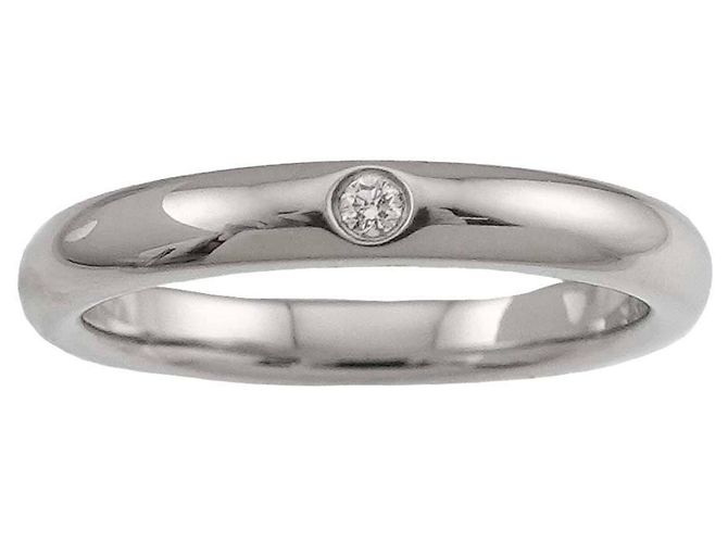 Autre Marque Anillo de alianza apilable de platino Tiffany & Co. con diamante - vista 2
