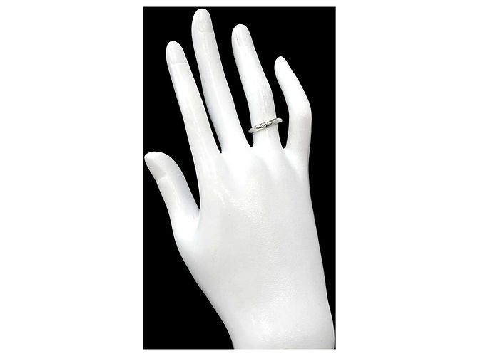 Autre Marque Anillo de alianza apilable de platino Tiffany & Co. con diamante - vista 7