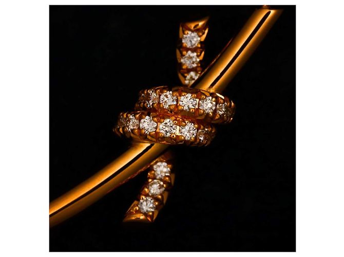 Autre Marque Collana Tiffany & Co. Knot in oro rosa 18K con diamanti - vista 8