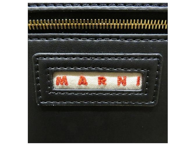 Marni Jacquard Canvas Tote Bag Medium Braun Pink - Ansicht 4