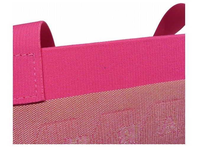 Marni Jacquard Canvas Tote Bag Medium Braun Pink - Ansicht 7