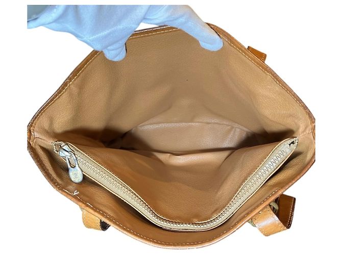 Céline Borsa Tote Celine Macadam in pelle Marrone - vista 5