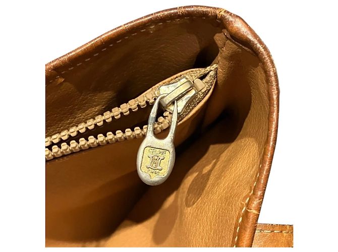 Céline Borsa Tote Celine Macadam in pelle Marrone - vista 8
