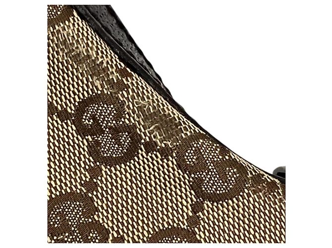 Borsa a tracolla Gucci in tela GG beige - vista 9