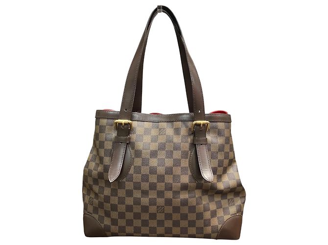 Sac Cabas Louis Vuitton Hampstead MM Marron Damier ebène - vue 2