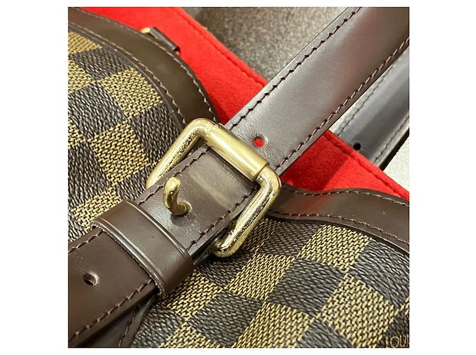 Sac Cabas Louis Vuitton Hampstead MM Marron Damier ebène - vue 7