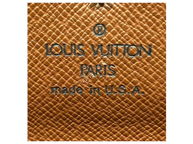 Louis Vuitton Portefeuille Tresor Etui Papier Tri-fold Wallet Braun Monogramm - Ansicht 4