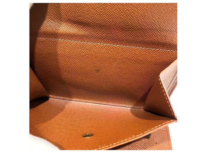 Louis Vuitton Portefeuille Tresor Etui Papier Tri-fold Wallet Braun Monogramm - Ansicht 6