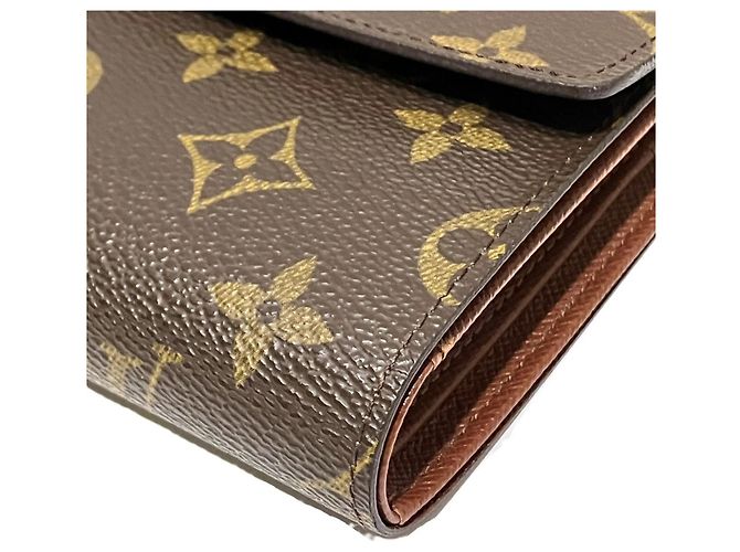 Louis Vuitton Portefeuille Tresor Etui Papier Tri-fold Wallet Braun Monogramm - Ansicht 7