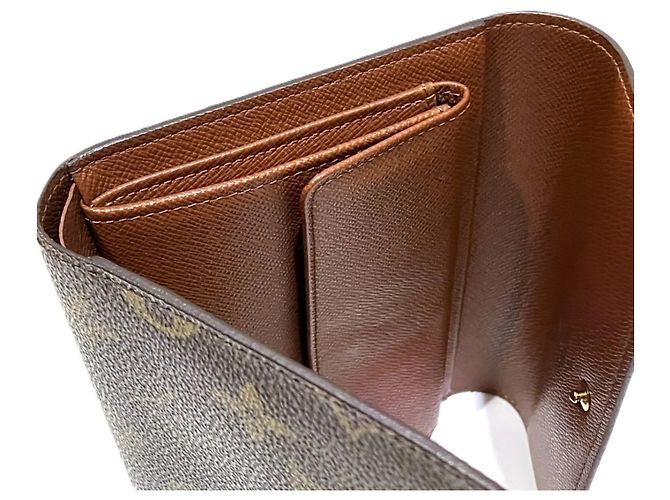 Louis Vuitton Portefeuille Tresor Etui Papier Tri-fold Wallet Braun Monogramm - Ansicht 8