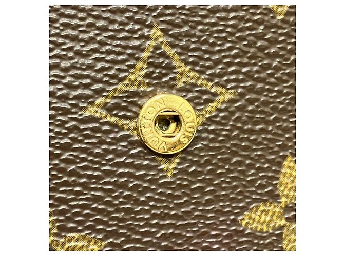 Louis Vuitton Portefeuille Tresor Etui Papier Tri-fold Wallet Braun Monogramm - Ansicht 9