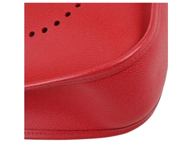 Hermès Bolsa Hermes Evelyne Gen I Epsom PM Vermelho - vista 6