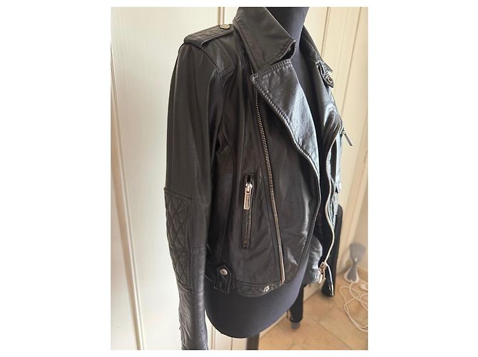 Dsquared2 leather jacket Black - view 3