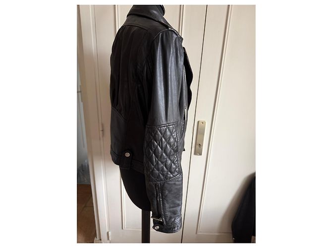 Dsquared2 leather jacket Black - view 4