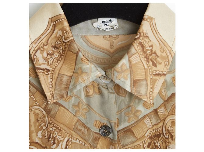 Hermès Les Clés Jean Paul Gaultier Seidenbluse Tunika - Ansicht 4