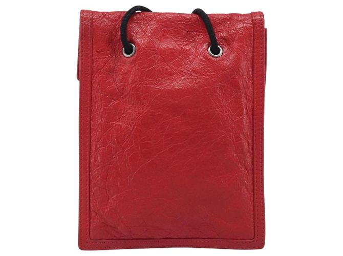 Balenciaga Explorer Leather Rouge - vue 2