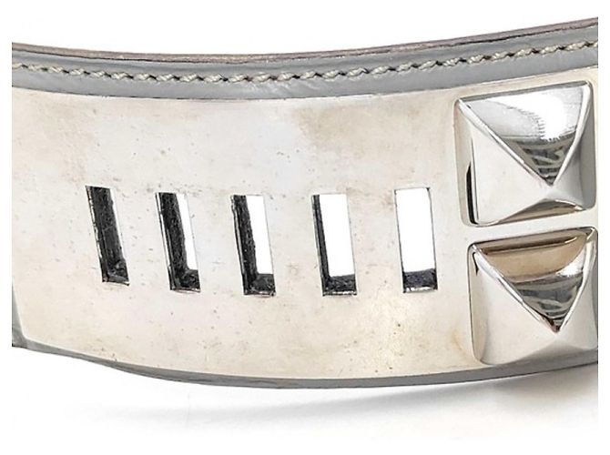 Hermès HERMES Ledergürtel für Damen - Collier de Chien Blau - Ansicht 3