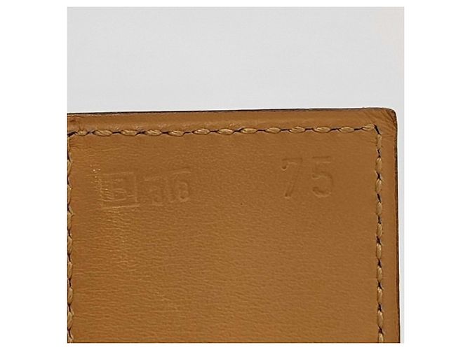 Hermès HERMES Ledergürtel für Damen - Collier de Chien Blau - Ansicht 7