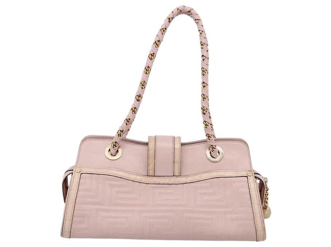 Tote Versace Vintage in pelle Rosa - vista 2