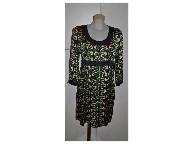 Vestido de seda Diane von Furstenberg estampado abstracto - vista 2