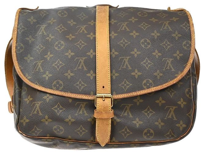 Louis Vuitton Saumur Monogram Canvas 35 Brown - view 2