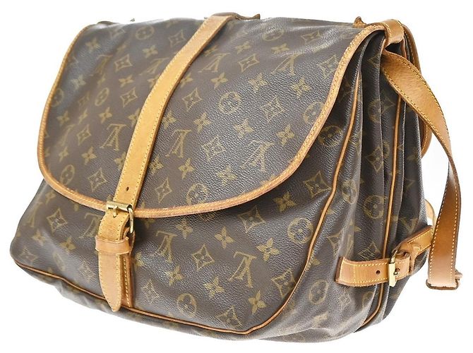 Louis Vuitton Saumur Monogram Canvas 35 Brown - view 4