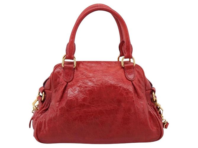 Bolso Convertible Coffer Miu Miu de Piel Matelassé Medium Roja - vista 2