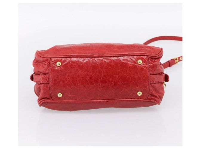 Bolso Convertible Coffer Miu Miu de Piel Matelassé Medium Roja - vista 4