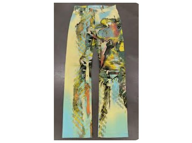 Roberto Cavalli Pantaloni stampati con pappagalli e paillettes - vista 13