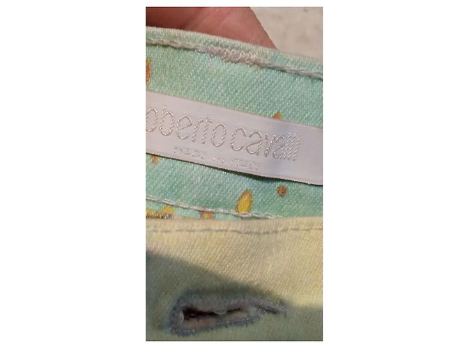 Roberto Cavalli Pantaloni stampati con pappagalli e paillettes - vista 9