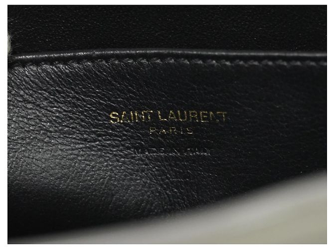 Autre Marque Saint Laurent Monogram Cabas Leather Medium Castaño - vista 5