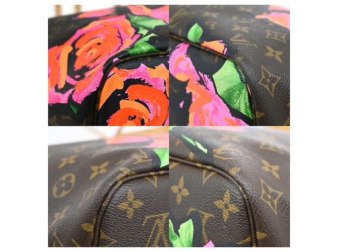 Louis Vuitton Neverfull Limited Edition Monogram Roses MM Mehrfarben - Ansicht 7