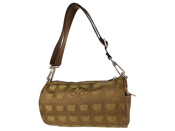 Chanel Travel Line Barrel Nylon Medium Khaki - Ansicht 2