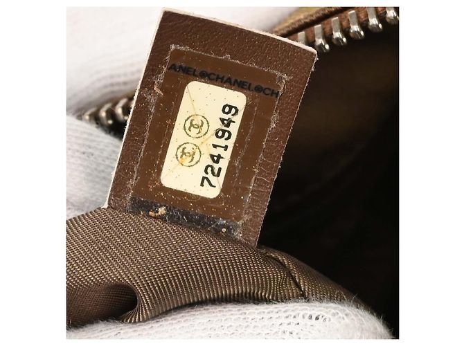 Chanel Travel Line Barrel Nylon Medium Khaki - Ansicht 5