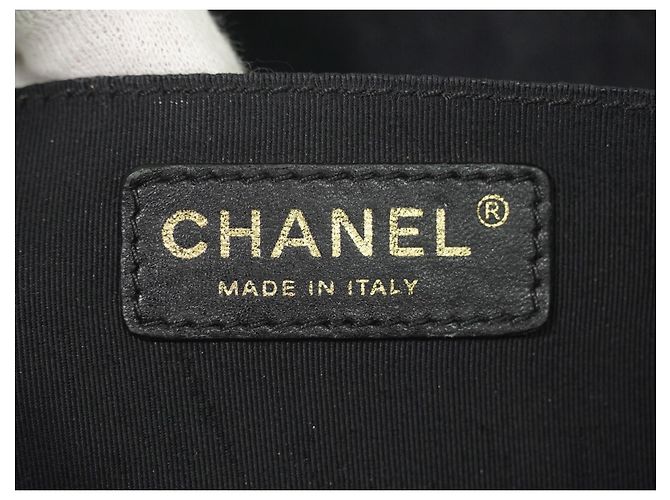 Chanel Boy Shopper de piel de becerro Large Dorado - vista 5