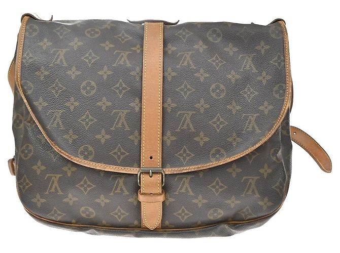 Louis Vuitton Saumur Monogram Canvas 35 Brown - view 2