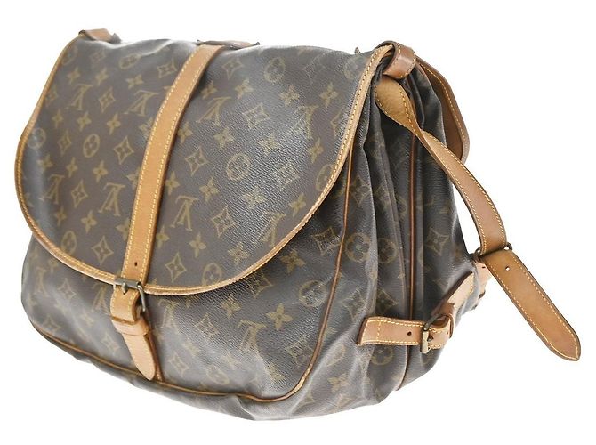 Louis Vuitton Saumur Monogram Canvas 35 Brown - view 4