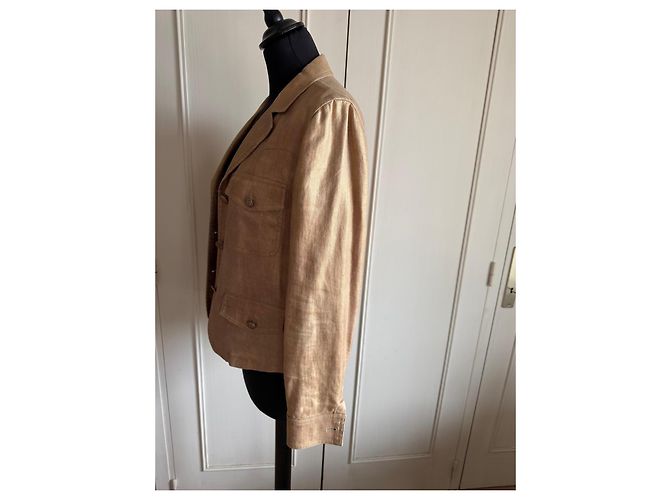 Chanel Jacke aus Leinen und Seide - Ansicht 3