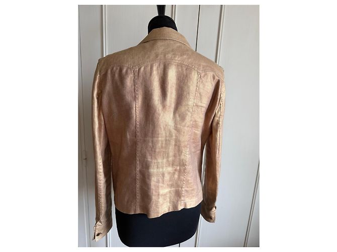 Chanel Jacke aus Leinen und Seide - Ansicht 4