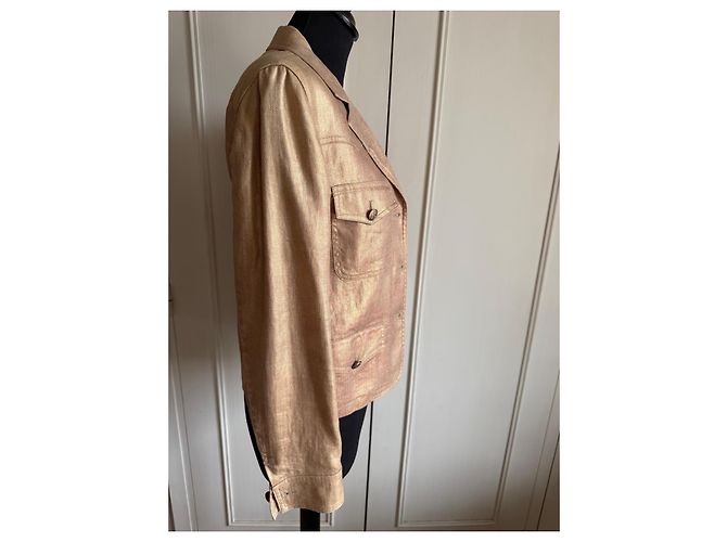 Chanel Jacke aus Leinen und Seide - Ansicht 5