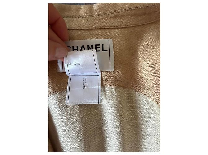 Chanel Jacke aus Leinen und Seide - Ansicht 7