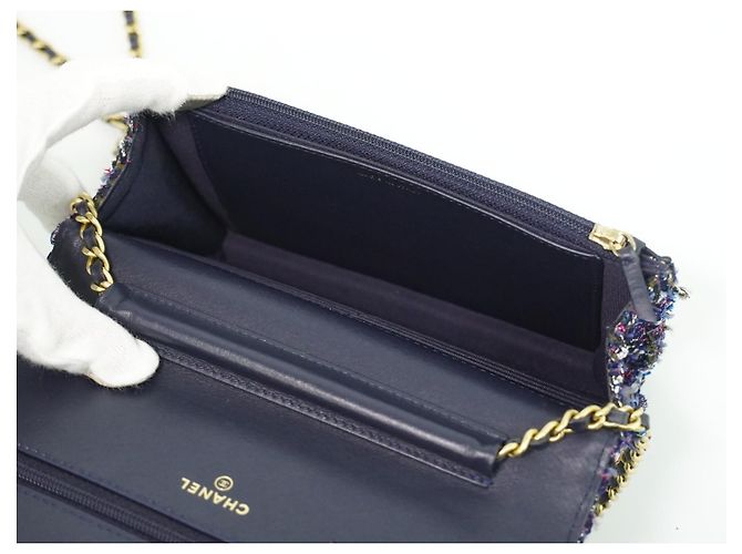 Chanel Wallet on Chain Tweed Mehrfarben - Ansicht 4