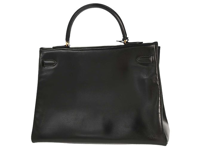 Hermès Hermes Kelly Black Box Calf with Gold Hardware 35 Preto - vista 2